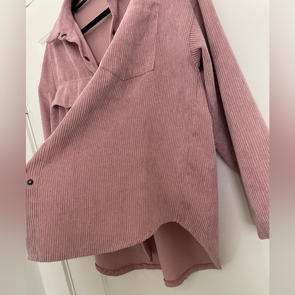 Pink Corduroy Overshirt - Picture 3 of 3